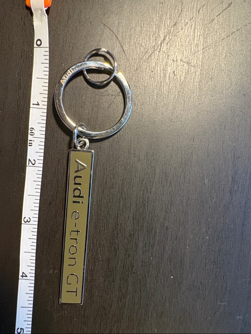 Audi e-tron GT Silver Bar Keychain
